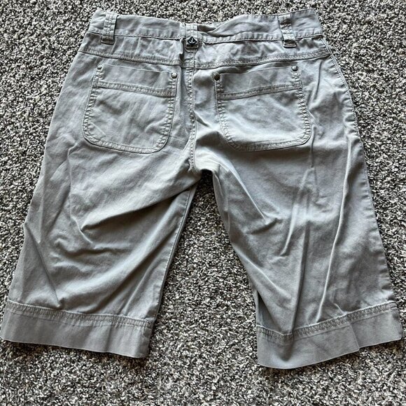 Light Gray Vintage Prana Chino Shorts Women's Size 8 - Hiking & Outdoors Shorts - Picture 4 of 6